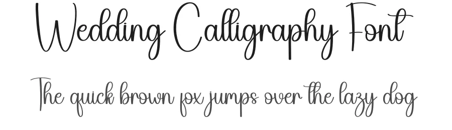 Wedding Calligraphy Font by creativeletter — Script Handwritten Font