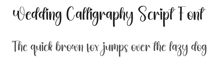 Wedding Calligraphy Script Font by freshtypeink — Script Handwritten Font
