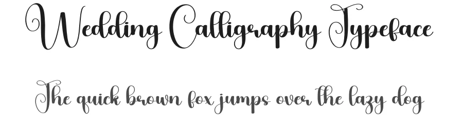 Wedding Calligraphy Typeface by Berkah Shop β Script Handwritten Font