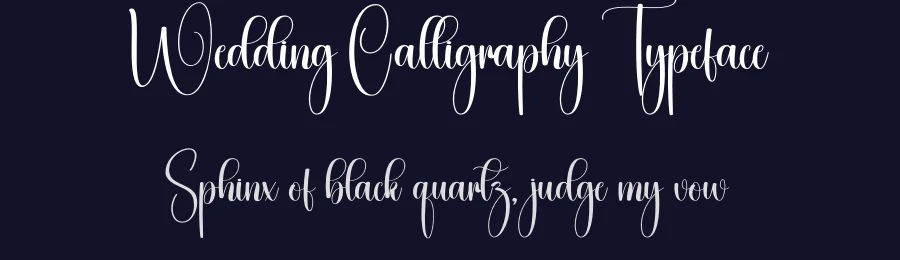 Wedding Calligraphy Typeface by creativeletter — Script Handwritten Font — thumbnail 2