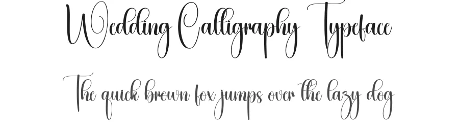 Wedding Calligraphy Typeface by creativeletter — Script Handwritten Font