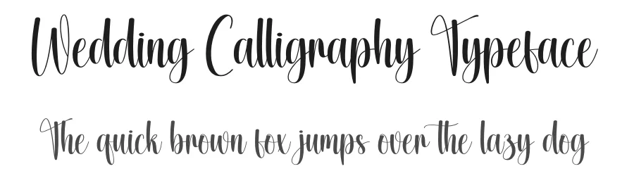 Wedding Calligraphy Typeface by creativeletter — Script Handwritten Font