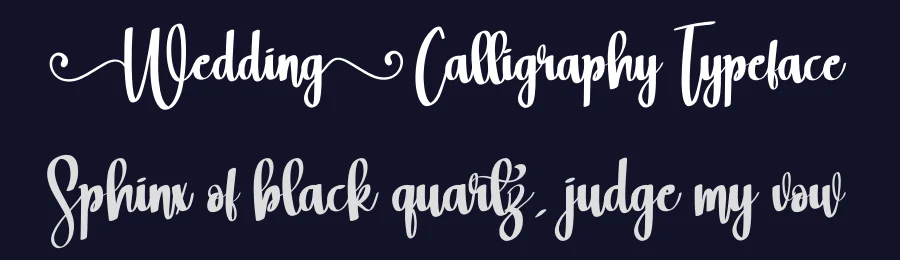 Wedding Calligraphy Typeface by Adeindrawan — Script Handwritten Font — thumbnail 2