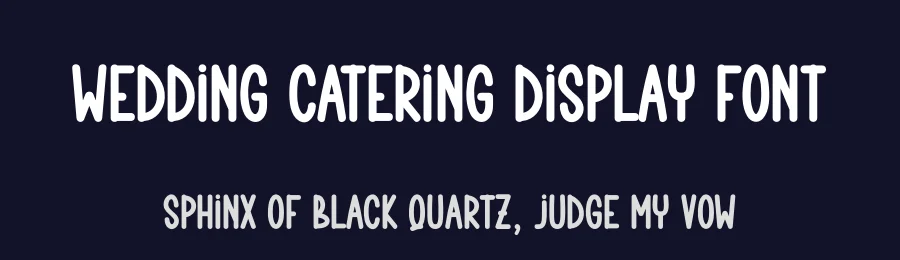 Wedding Catering Display Font by creativeletter — Display Font — thumbnail 2