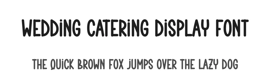 Wedding Catering Display Font by creativeletter — Display Font