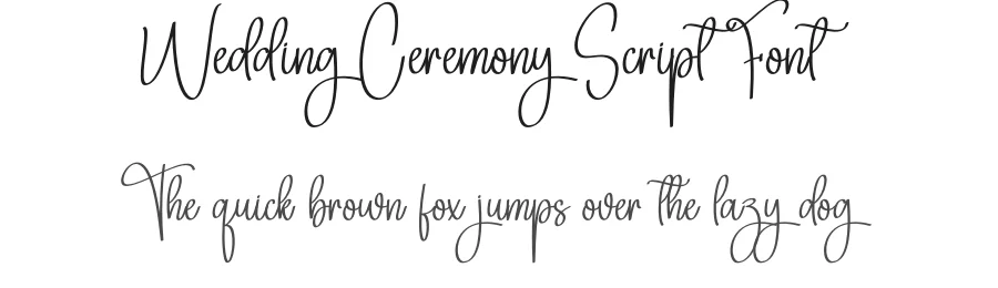 Wedding Ceremony Script Font by creativeletter — Script Handwritten Font