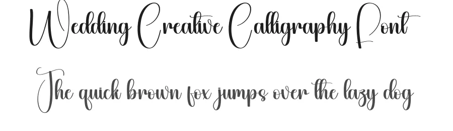 Wedding Creative Calligraphy Font by creativeletter — Script Handwritten Font