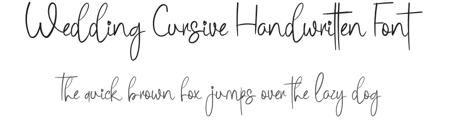 Wedding Cursive Handwritten Font by levincreative — Script Handwritten Font