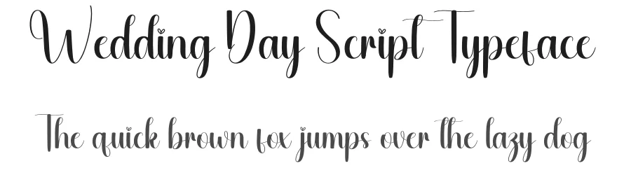Wedding Day Script Typeface by andikastudio — Script Handwritten Font