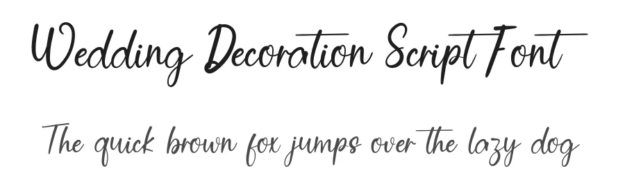 Wedding Decoration Script Font by inermediaSTUDIO — Script Handwritten Font