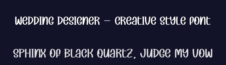 Wedding Designer – Creative Style Font by andikastudio — Display Font — thumbnail 2