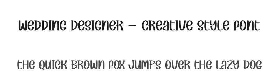Wedding Designer – Creative Style Font by andikastudio — Display Font