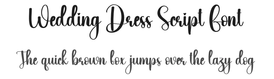 Wedding Dress Script Font by creativeletter — Script Handwritten Font