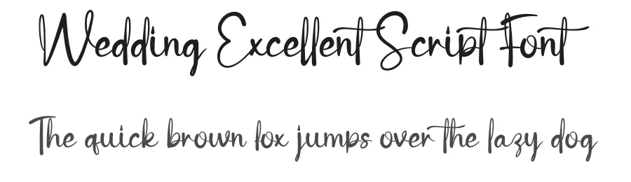 Wedding Excellent Script Font by creativeletter — Script Handwritten Font