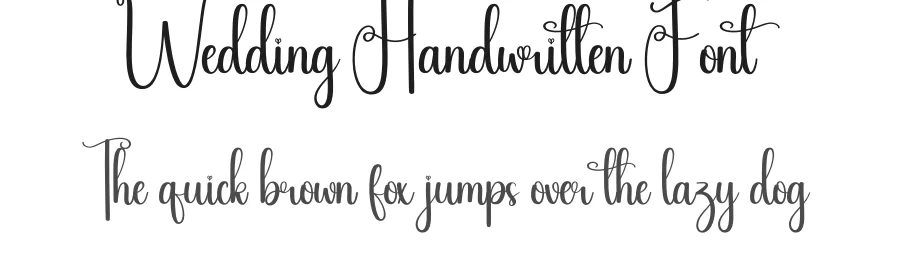 Wedding Handwritten Font by creativeletter — Script Handwritten Font