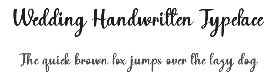 Wedding Handwritten Typeface by andikastudio — Script Handwritten Font
