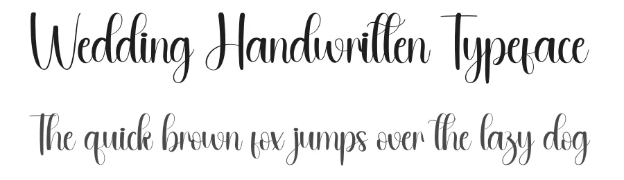 Wedding Handwritten Typeface by andikastudio — Script Handwritten Font