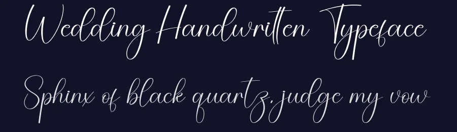 Wedding Handwritten Typeface by creativeletter — Script Handwritten Font — thumbnail 2