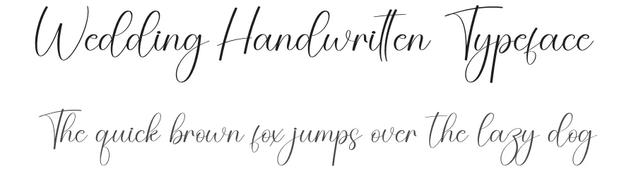 Wedding Handwritten Typeface by creativeletter — Script Handwritten Font