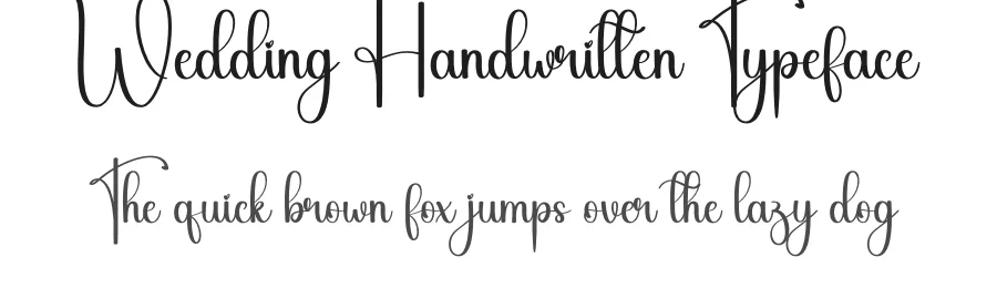 Wedding Handwritten Typeface by creativeletter — Script Handwritten Font