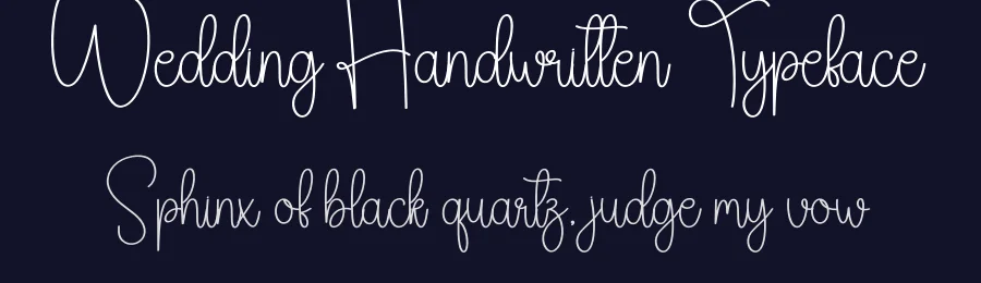 Wedding Handwritten Typeface by creativeletter — Script Handwritten Font — thumbnail 2