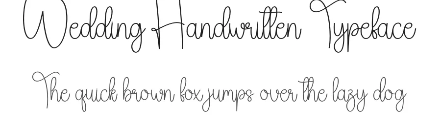 Wedding Handwritten Typeface by creativeletter — Script Handwritten Font