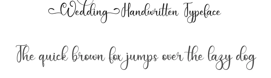 Wedding Handwritten Typeface by Dipati Creator — Script Handwritten Font