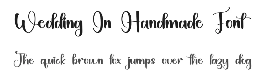 Wedding In Handmade Font by inermediaSTUDIO — Script Handwritten Font