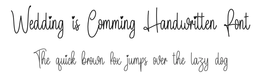 Wedding is Comming Handwritten Font by creativeletter — Script Handwritten Font