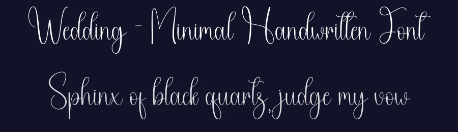Wedding – Minimal Handwritten Font by creativeletter — Script Handwritten Font — thumbnail 2