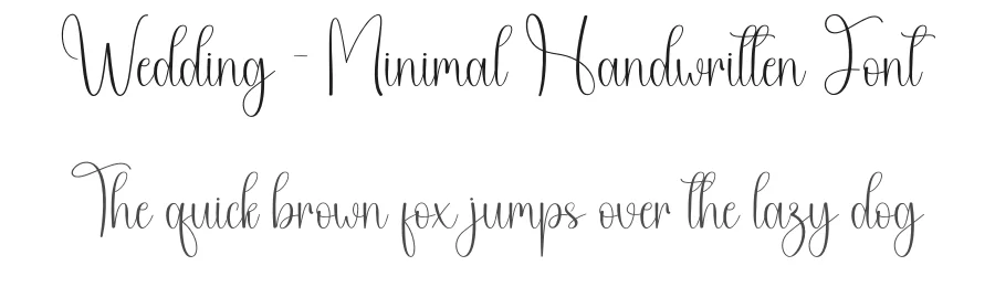 Wedding – Minimal Handwritten Font by creativeletter — Script Handwritten Font