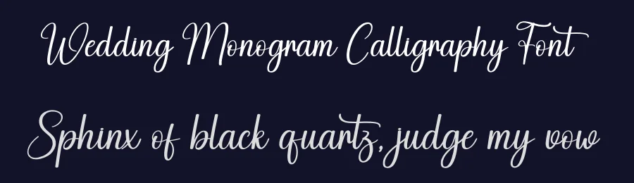 Wedding Monogram Calligraphy Font by creativeletter — Script Handwritten Font — thumbnail 2