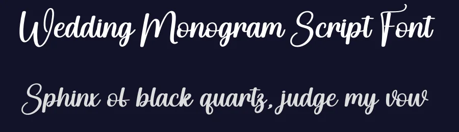 Wedding Monogram Script Font by creativeletter — Script Handwritten Font — thumbnail 2