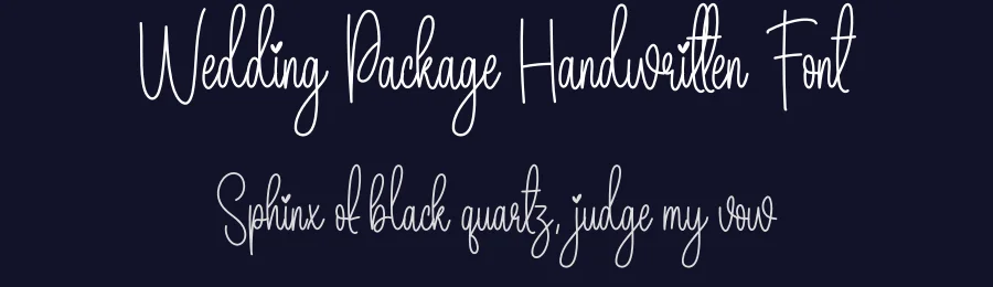 Wedding Package Handwritten Font by creativeletter — Script Handwritten Font — thumbnail 2