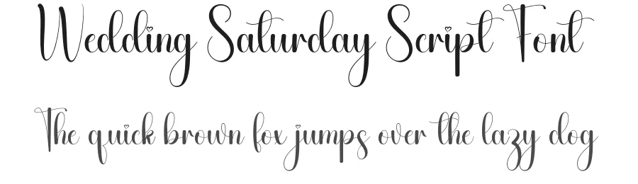 Wedding Saturday Script Font by andikastudio — Script Handwritten Font