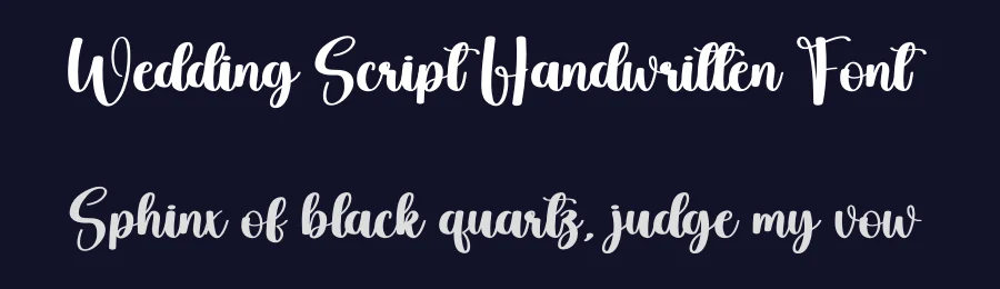 Wedding Script Handwritten Font by creativeletter — Script Handwritten Font — thumbnail 2