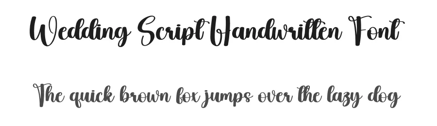 Wedding Script Handwritten Font by creativeletter — Script Handwritten Font