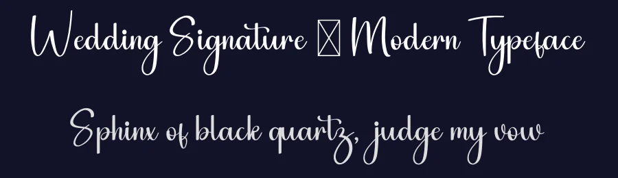 Wedding Signature – Modern Typeface by freshtypeink — Script Handwritten Font — thumbnail 2