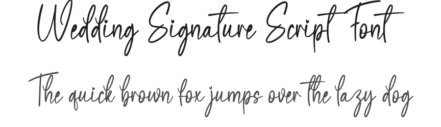 Wedding Signature Script Font by creativeletter — Script Handwritten Font