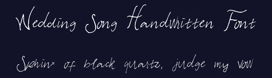 Wedding Song Handwritten Font by jetsmax — Script Handwritten Font — thumbnail 2
