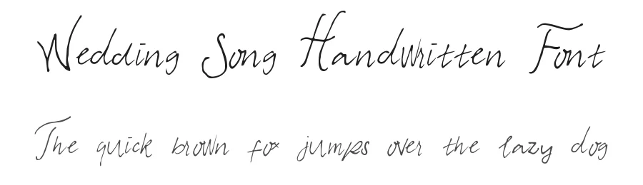 Wedding Song Handwritten Font by jetsmax — Script Handwritten Font
