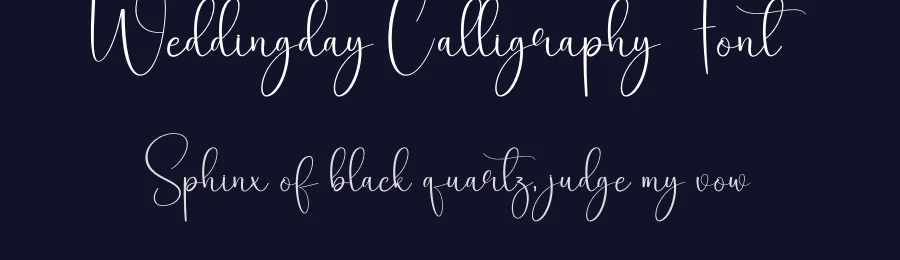 Weddingday Calligraphy Font by creativeletter — Script Handwritten Font — thumbnail 2