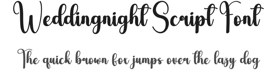 Weddingnight Script Font by andikastudio — Script Handwritten Font