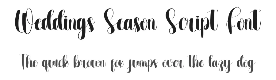 Weddings Season Script Font by inermediaSTUDIO — Script Handwritten Font