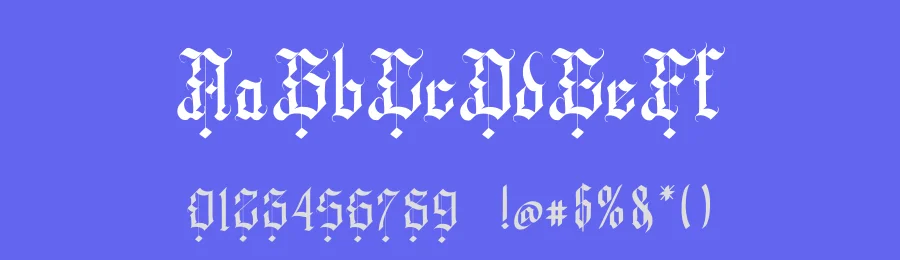 Wedgen Holdeza Blackletter Font by rvandtype — Blackletter Font — thumbnail 3