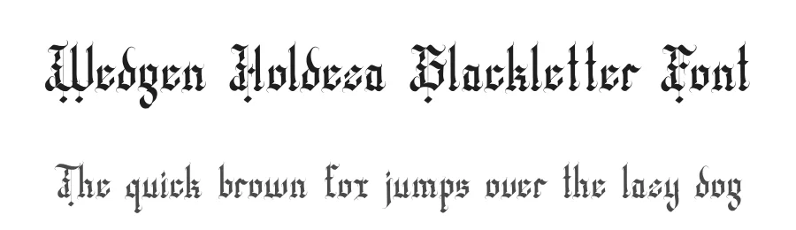 Wedgen Holdeza Blackletter Font by rvandtype — Blackletter Font