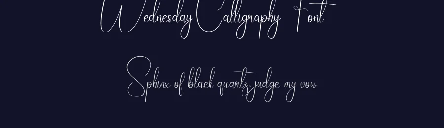 Wednesday Calligraphy Font by creativeletter — Script Handwritten Font — thumbnail 2