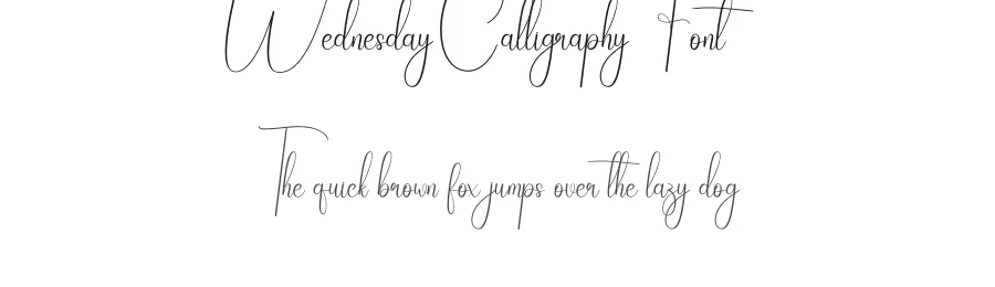Wednesday Calligraphy Font by creativeletter — Script Handwritten Font