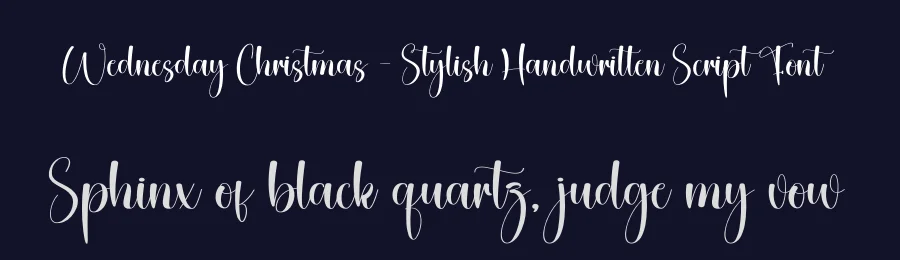 Wednesday Christmas – Stylish Handwritten Script Font by creativeletter — Script Handwritten Font — thumbnail 2
