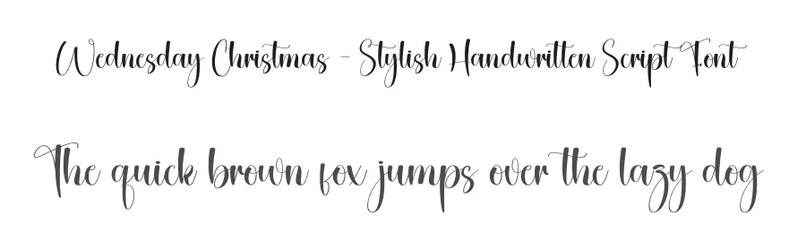 Wednesday Christmas – Stylish Handwritten Script Font by creativeletter — Script Handwritten Font